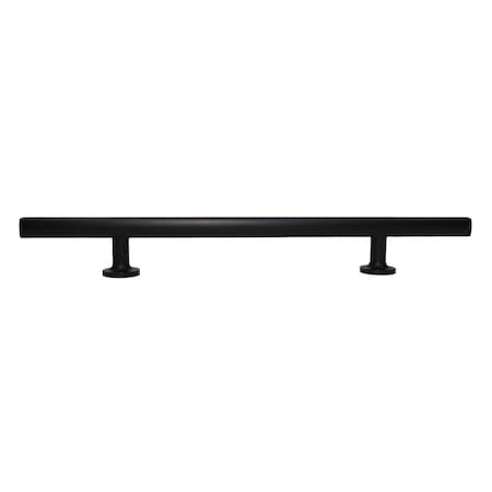 Emtek Freestone Extended Cabinet Pull with 6 in Center to Center Flat Black Finish 86683US19